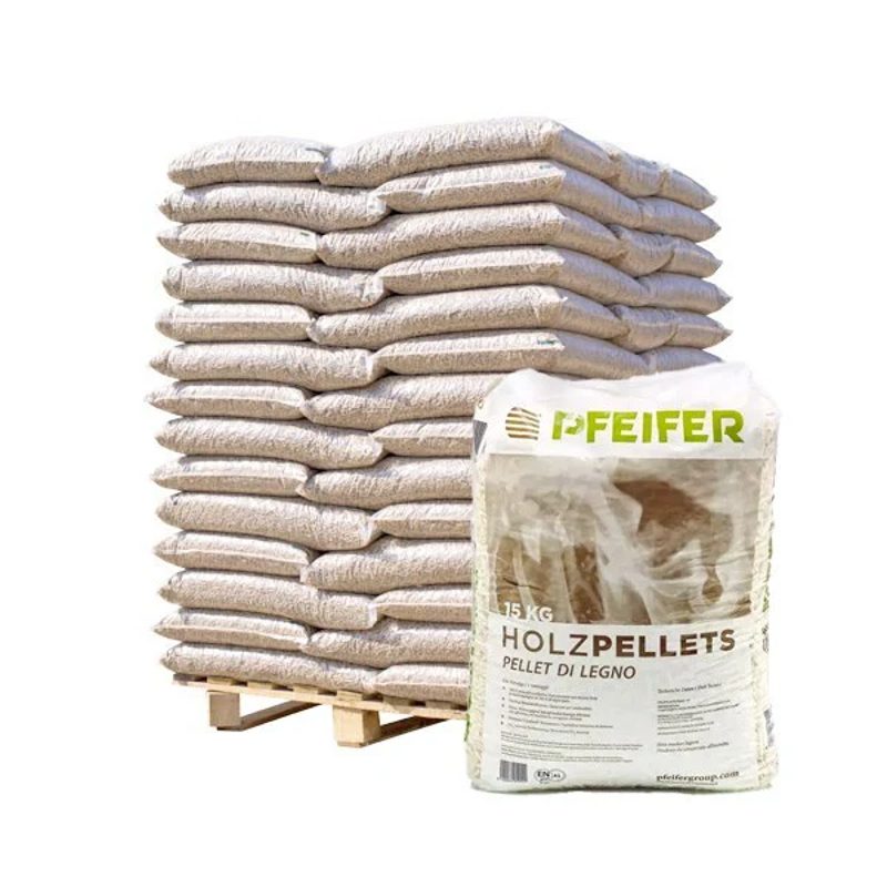 Pellet Pfeifer Holzpellets – Bancale 70 sacchi da 15 kg